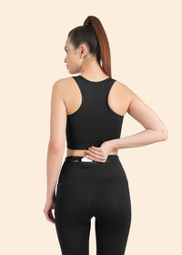 StrchFlex High rise Flare Leggings - Black - 7