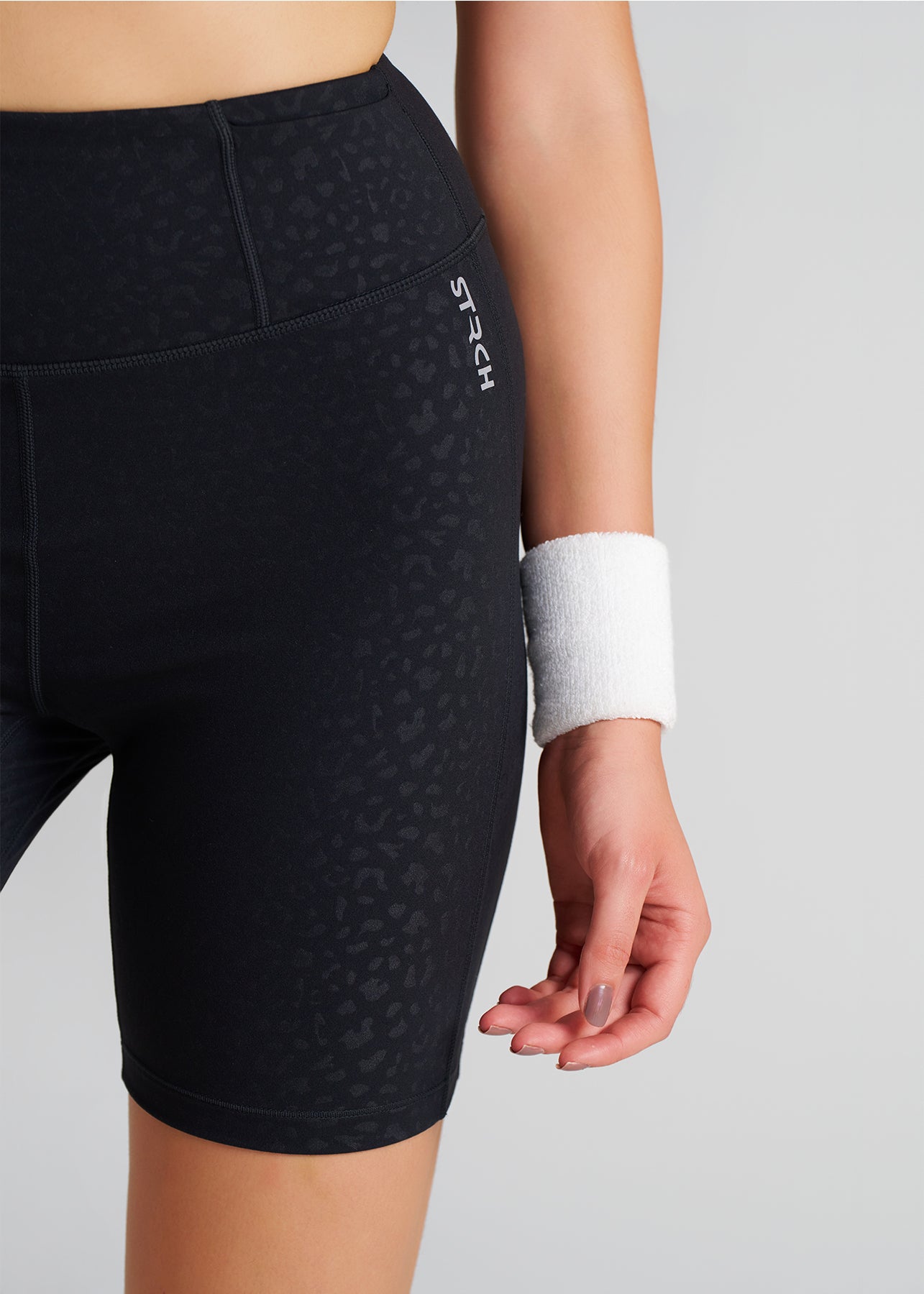 Women Leopard Print Tights - Black