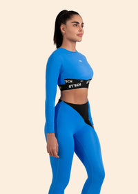 Women Lightweight Leggings - Azure Blue - 5