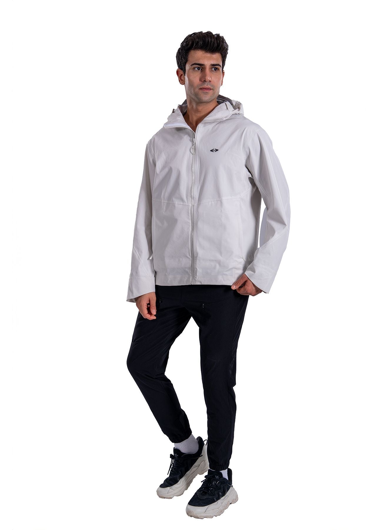 Men Full Zip Active Jacket White - 3