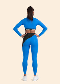 Women Lightweight Leggings - Azure Blue - 6