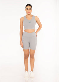 Women Multi Pocket Tights - Grey - 2