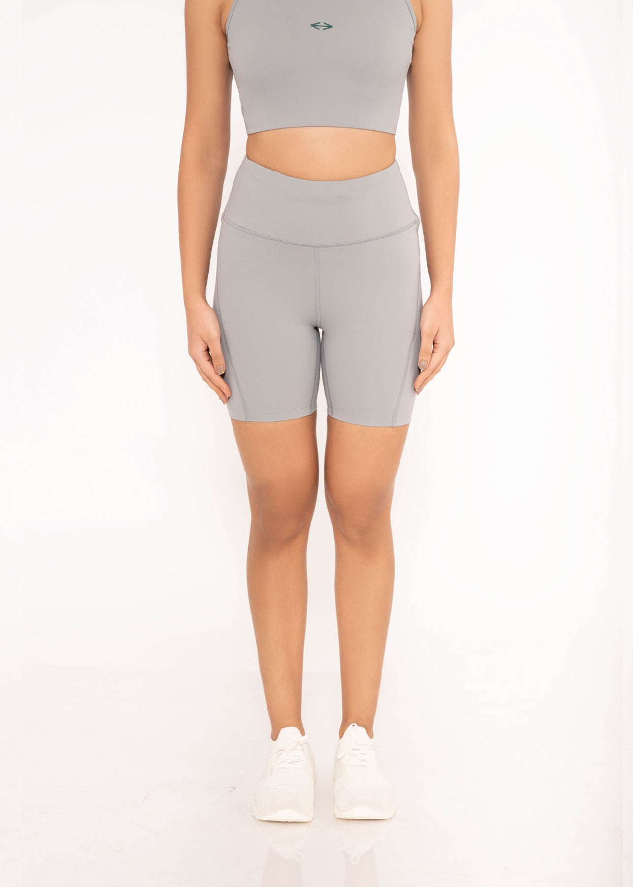 Women Multi Pocket Tights - Grey - 1