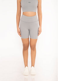 Women Multi Pocket Tights - Grey - 1