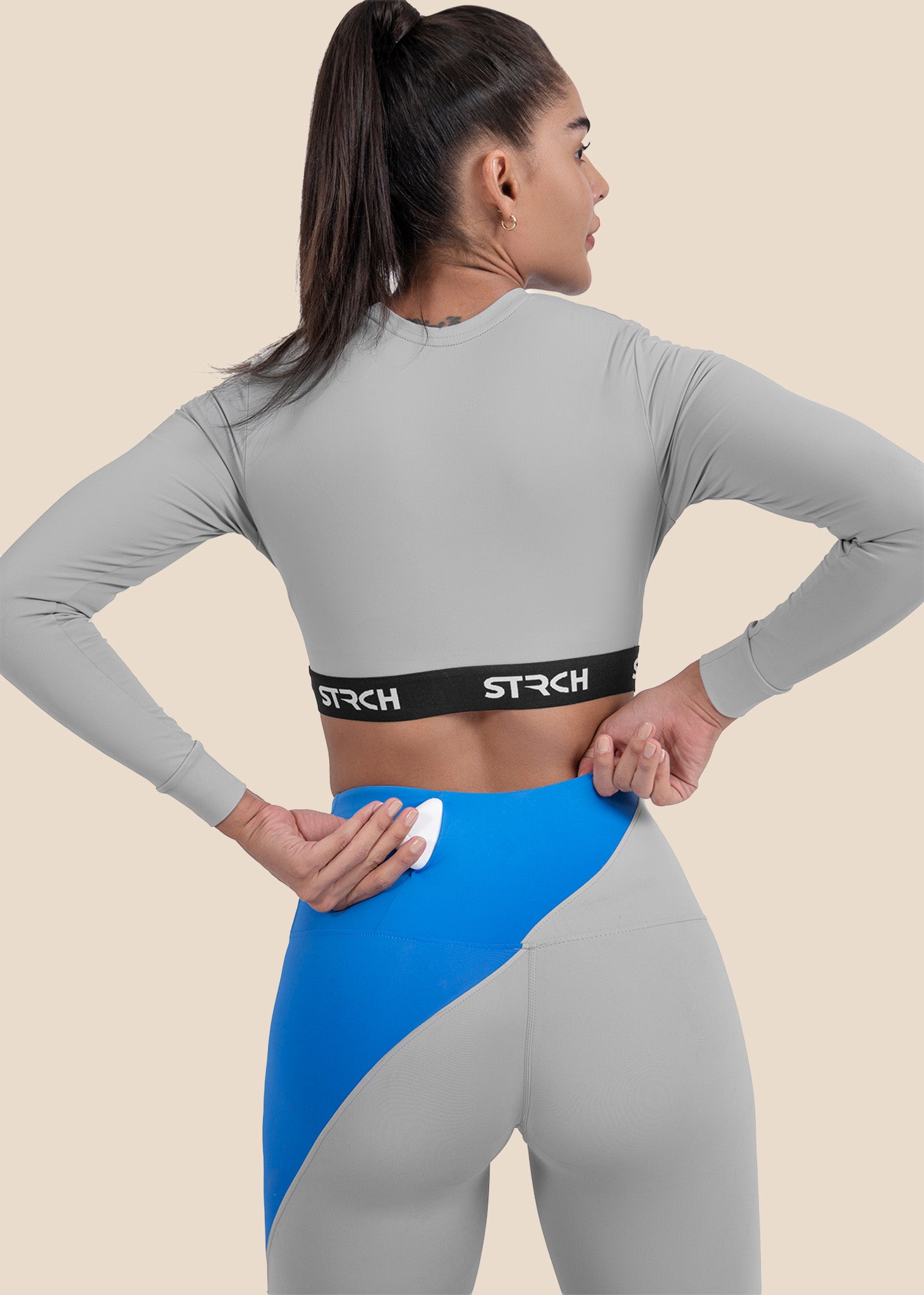 Women Lightweight Leggings - Grey - 7