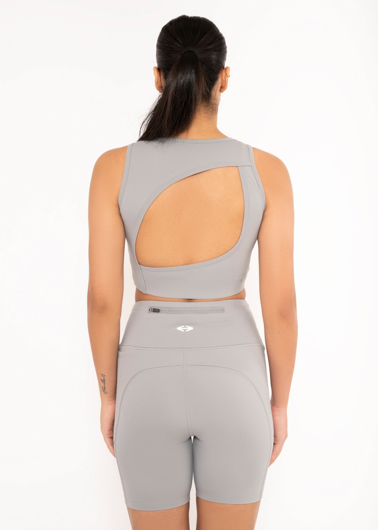 Women Multi Pocket Tights - Grey - 4