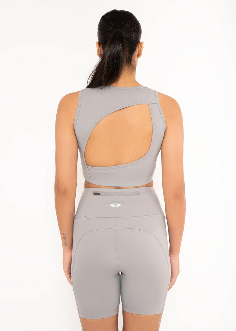 Women Multi Pocket Tights - Grey