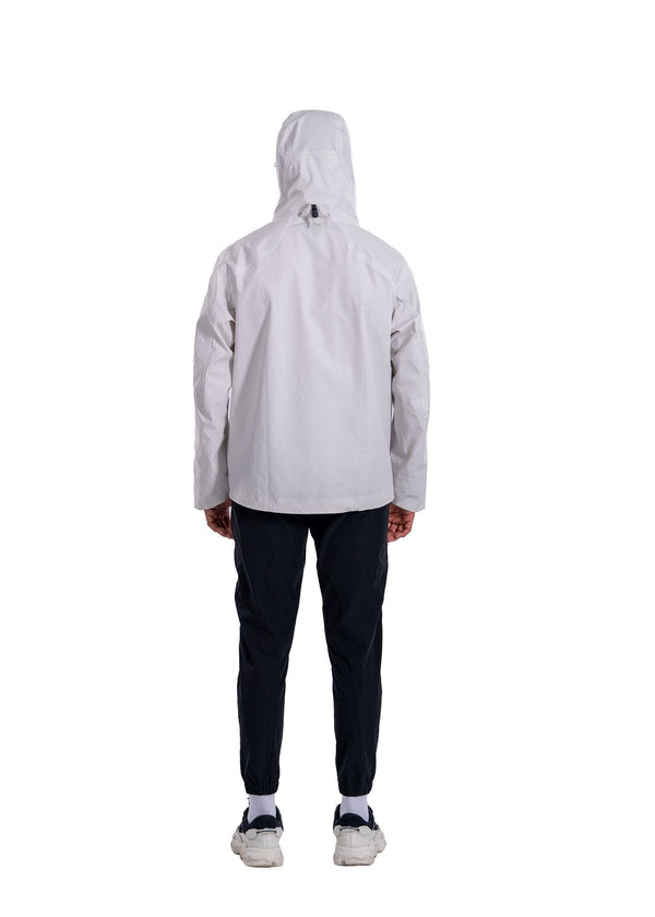 Men Full Zip Active Jacket White - 4