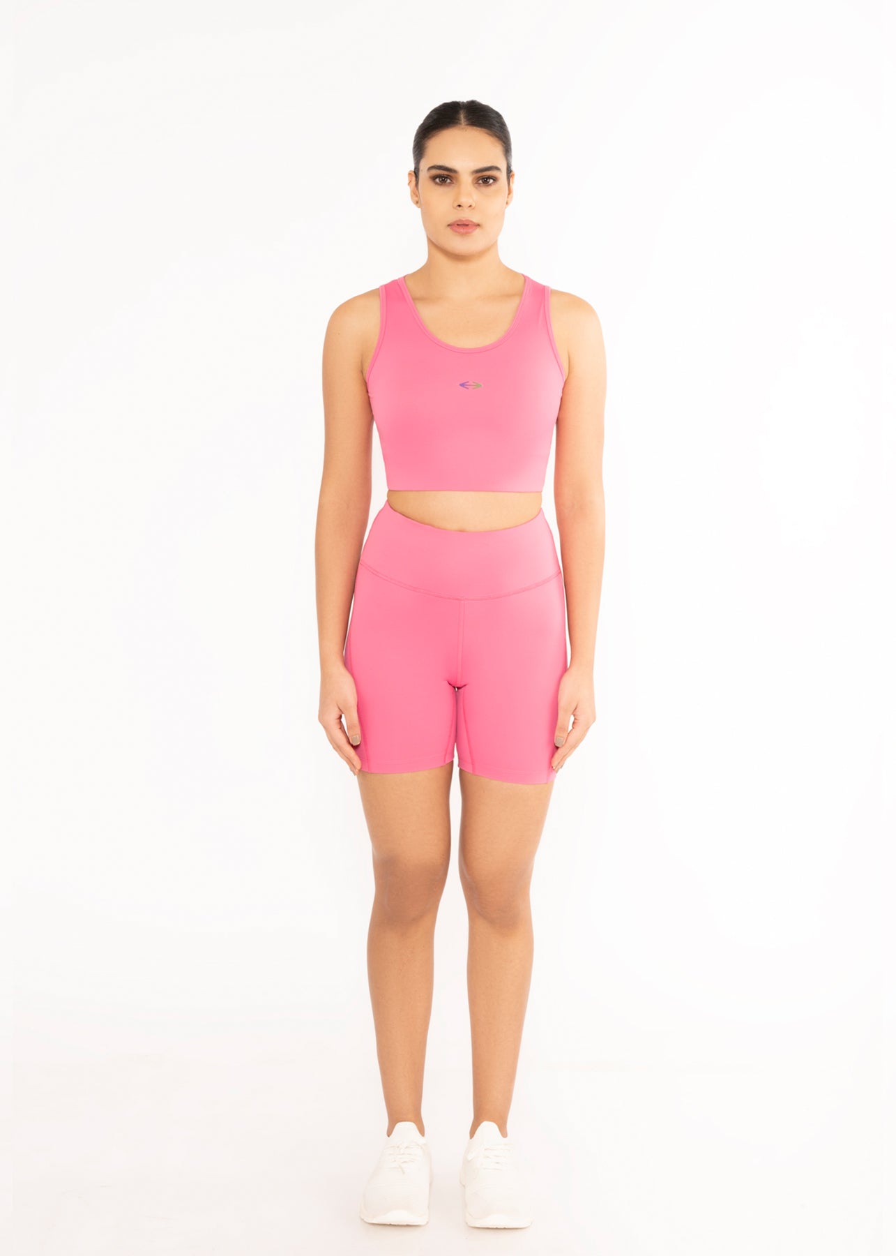 Women Multi Pocket Tights Pink - 2