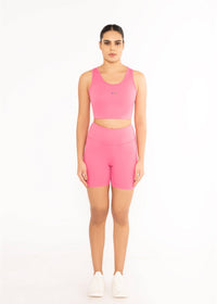 Women Multi Pocket Tights Pink - 2