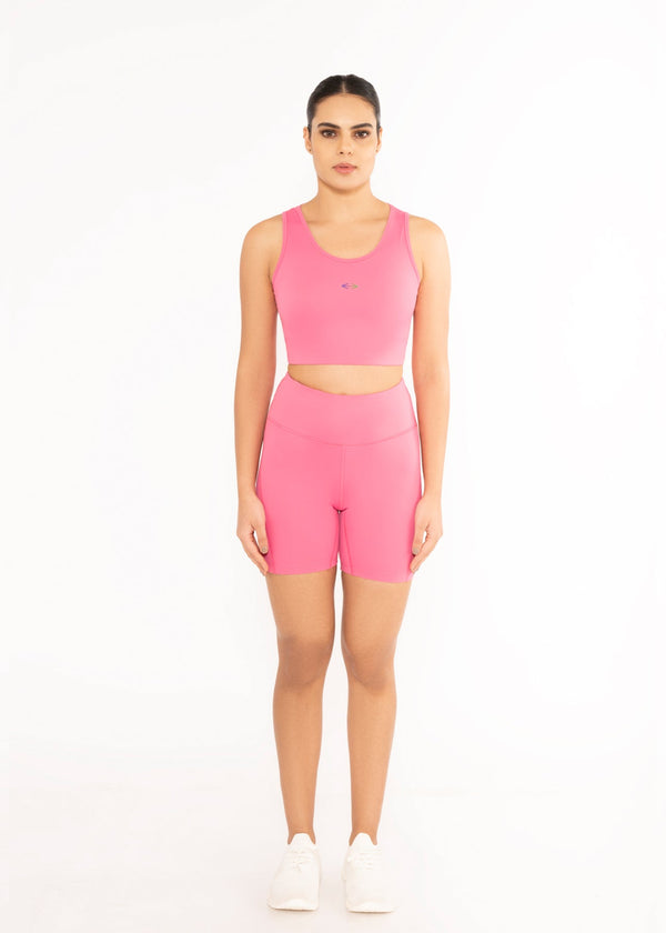 Women Multi Pocket Tights Pink - 2