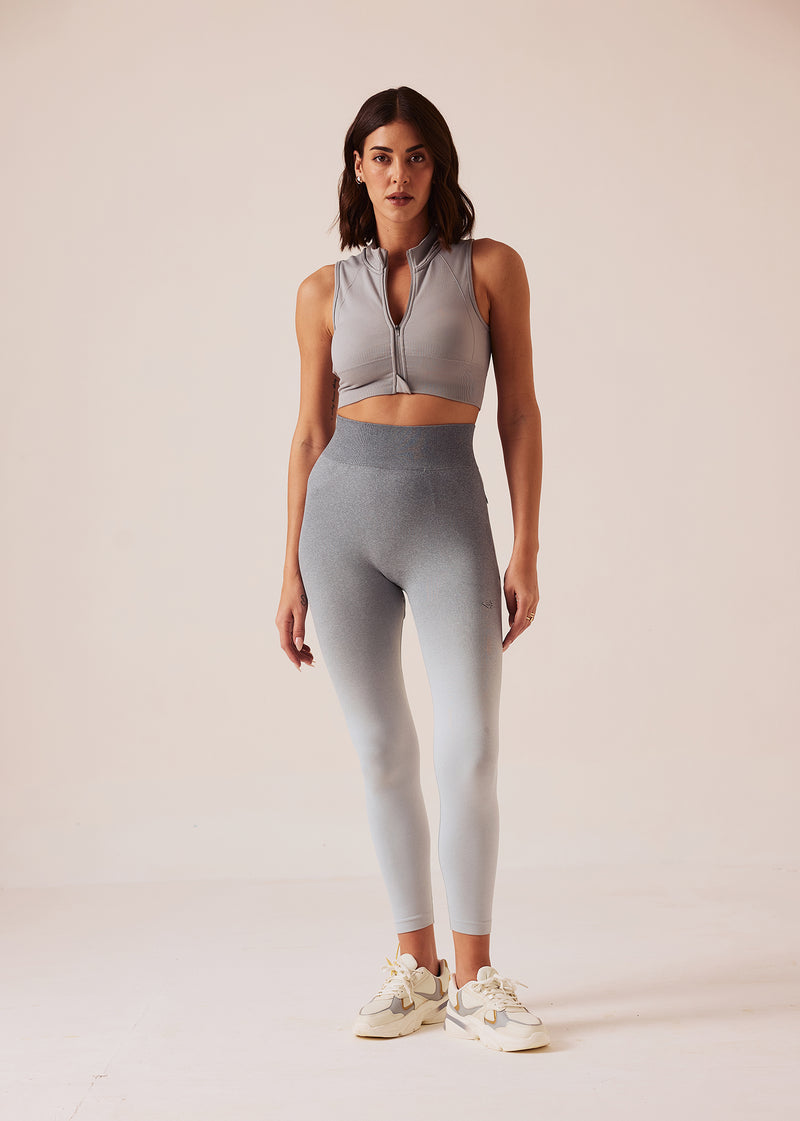 Women High performance Ombre Leggings - Ultimate Grey