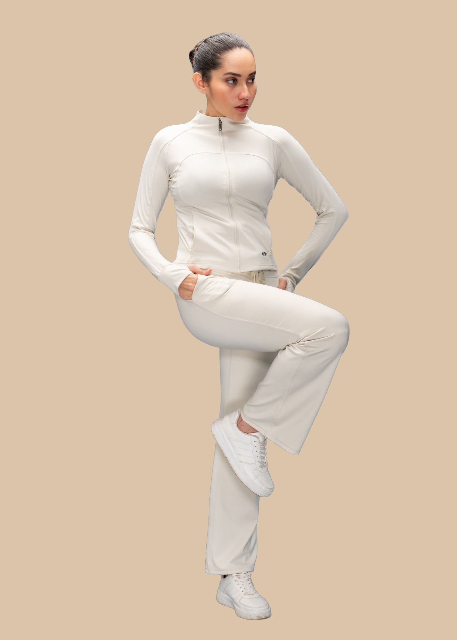 Women Light Fit Pants - Beige - 2