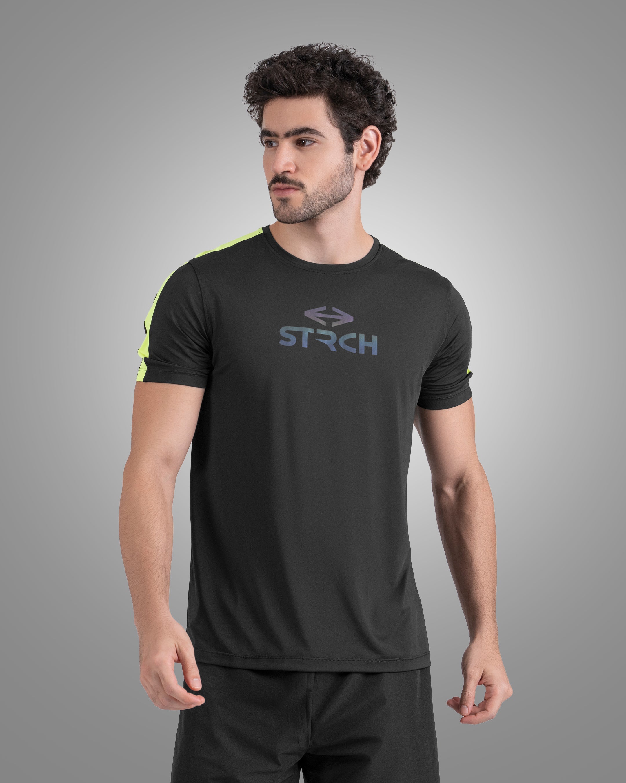 Men Active Gym Tee Black - 6