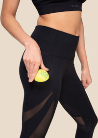 Women High Waist Capri - Black - 5