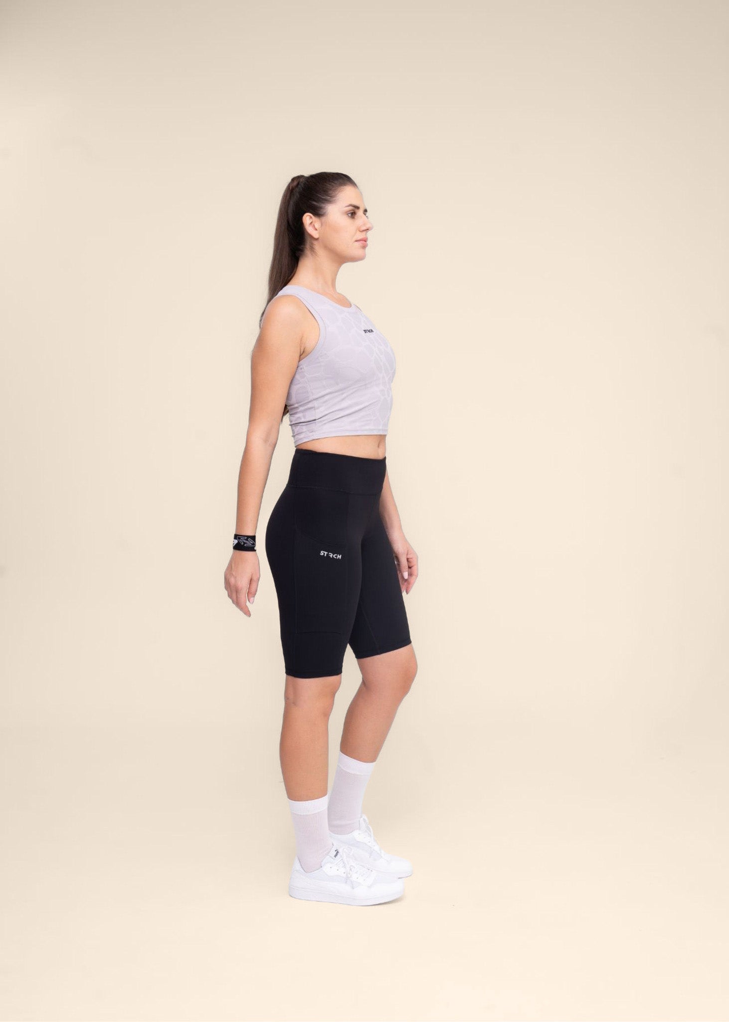 Women Dual Pocket Sports Shorts - Black - 5