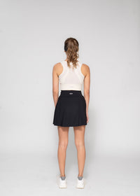 Women Pleated Skirt - Black - 7