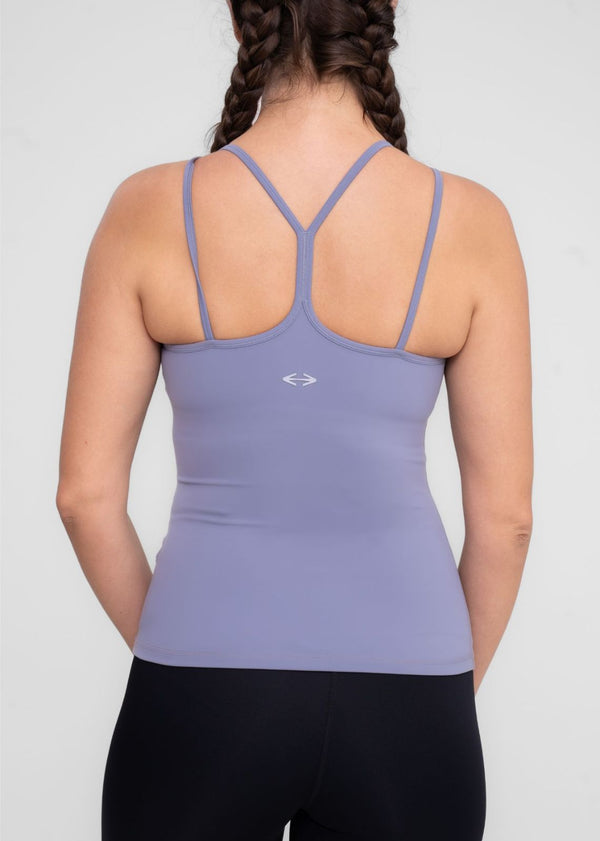 StrchFlex padded Tank top - Dusty Blue - 4