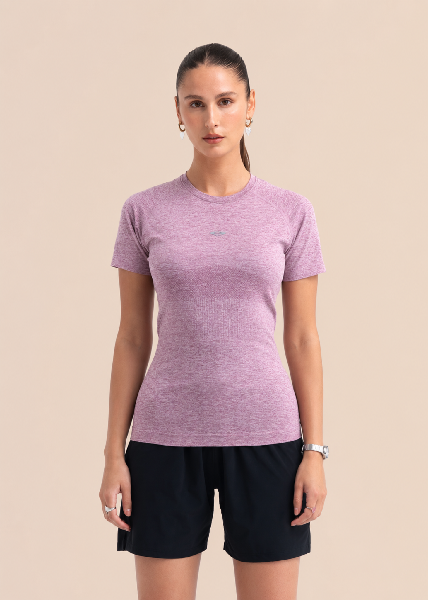 Seamless workout Regular Tee - Rose