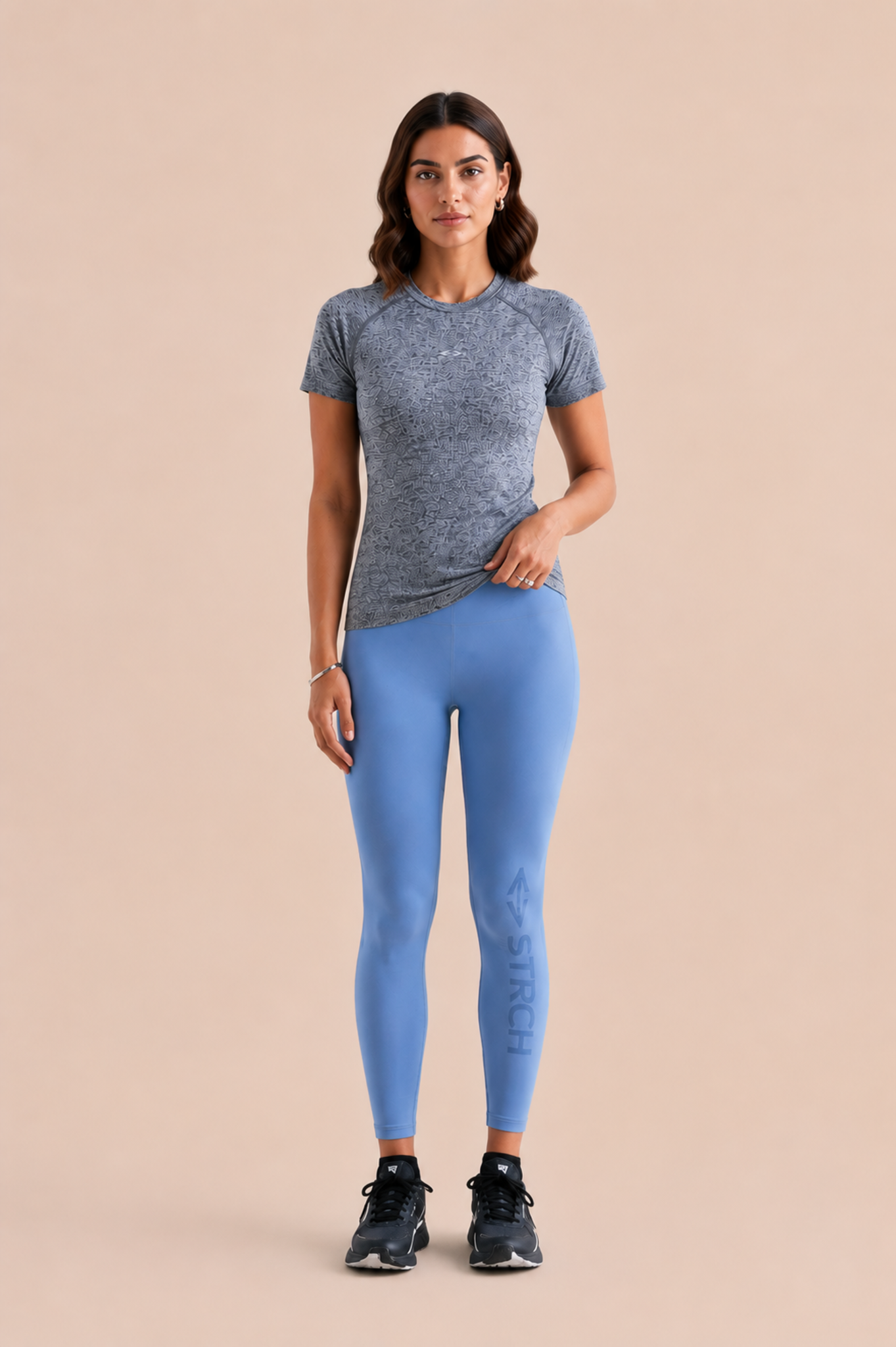 Seamless workout Regular Tee - Dark Grey
