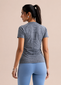 Seamless workout Regular Tee - Dark Grey