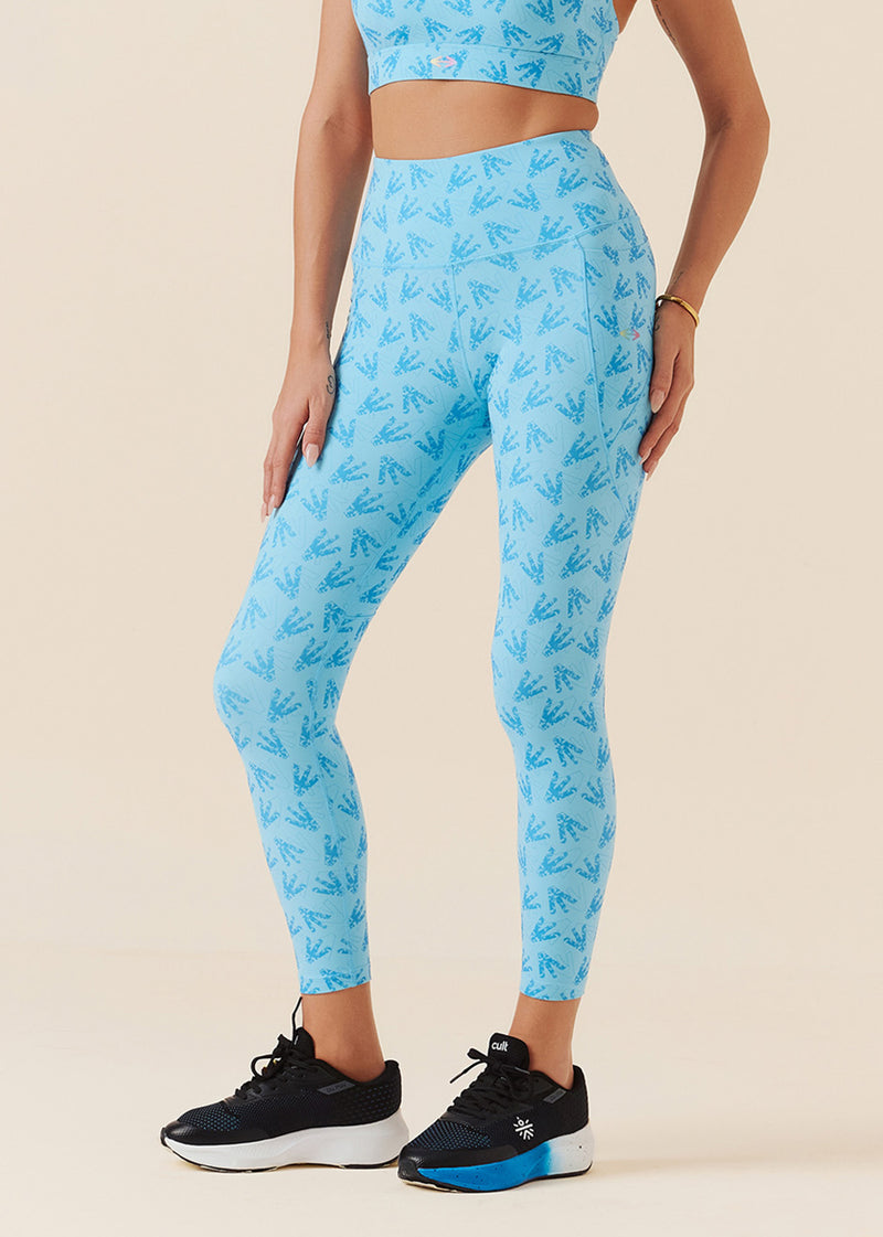 Women Comfort Fit Leggings - Milky Blue