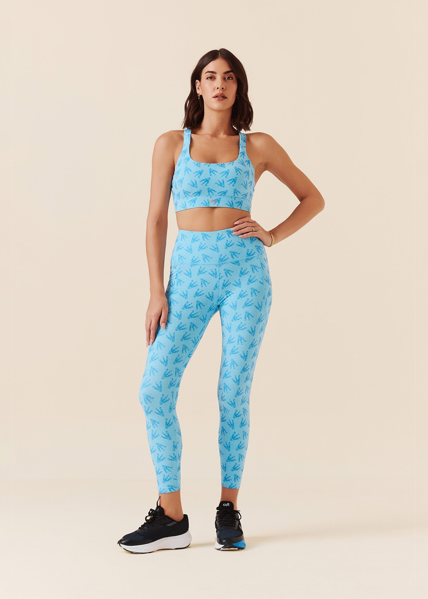 Womens Comfort Fit Leggings - Milky Blue - L