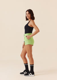 Women Pocket Workout Shorts - Pear green - 5