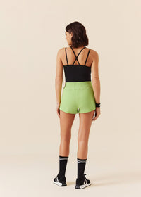 Women Pocket Workout Shorts - Pear green - 6