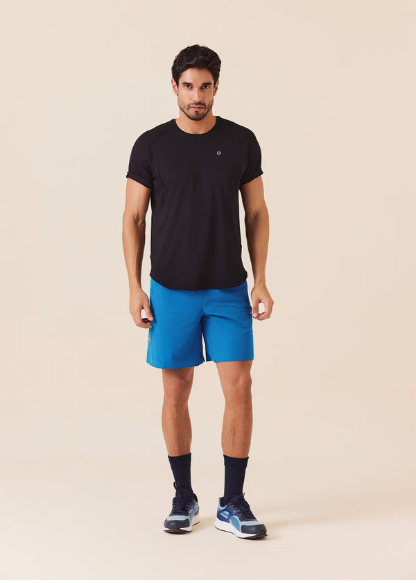 Men Multi-Pocket Gym Shorts - Royal Blue - 2