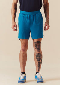 Men Quick Dry Workout Shorts - Marine Teal - 1
