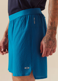 Men Quick Dry Workout Shorts - Marine Teal - 6