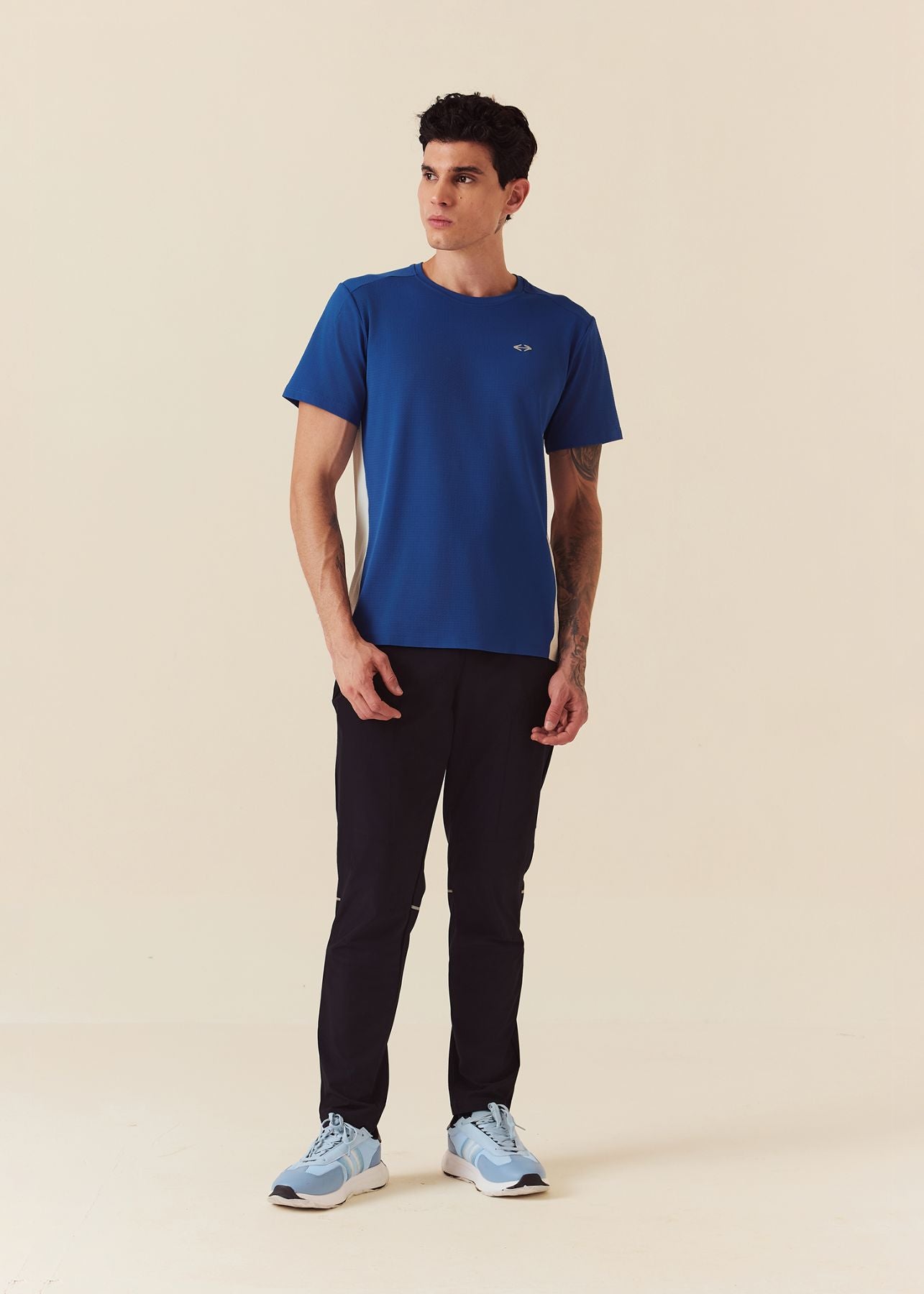 Mens Zipper Pocket Workout Pants - Jet Black - S