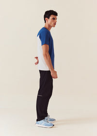 Men Color Block Gym T-Shirt - Doger Blue - 6