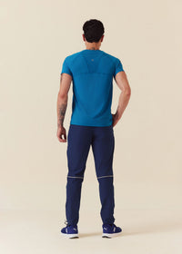 Men Zipper Pocket Workout Pants - Estate Blue - 6