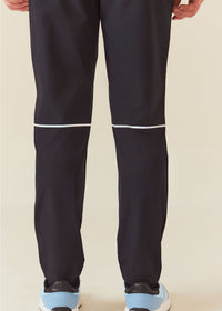 Men Zipper Pocket Workout Pants - Jet Black - 6