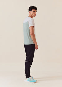 Men Color Block Gym T-Shirt - Silver Grey - 5