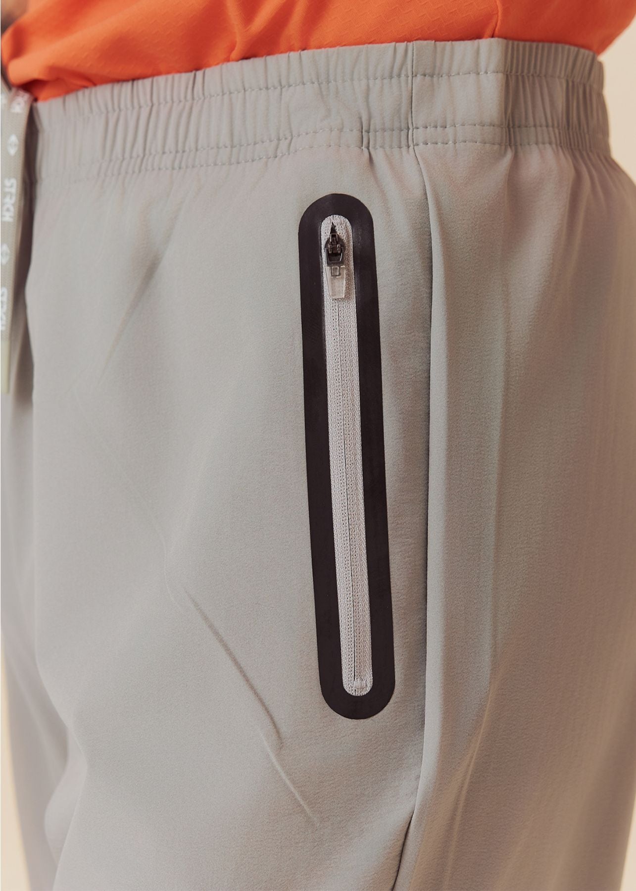 Mens Zip Pocket Gym Pants - Ultimate Grey - S