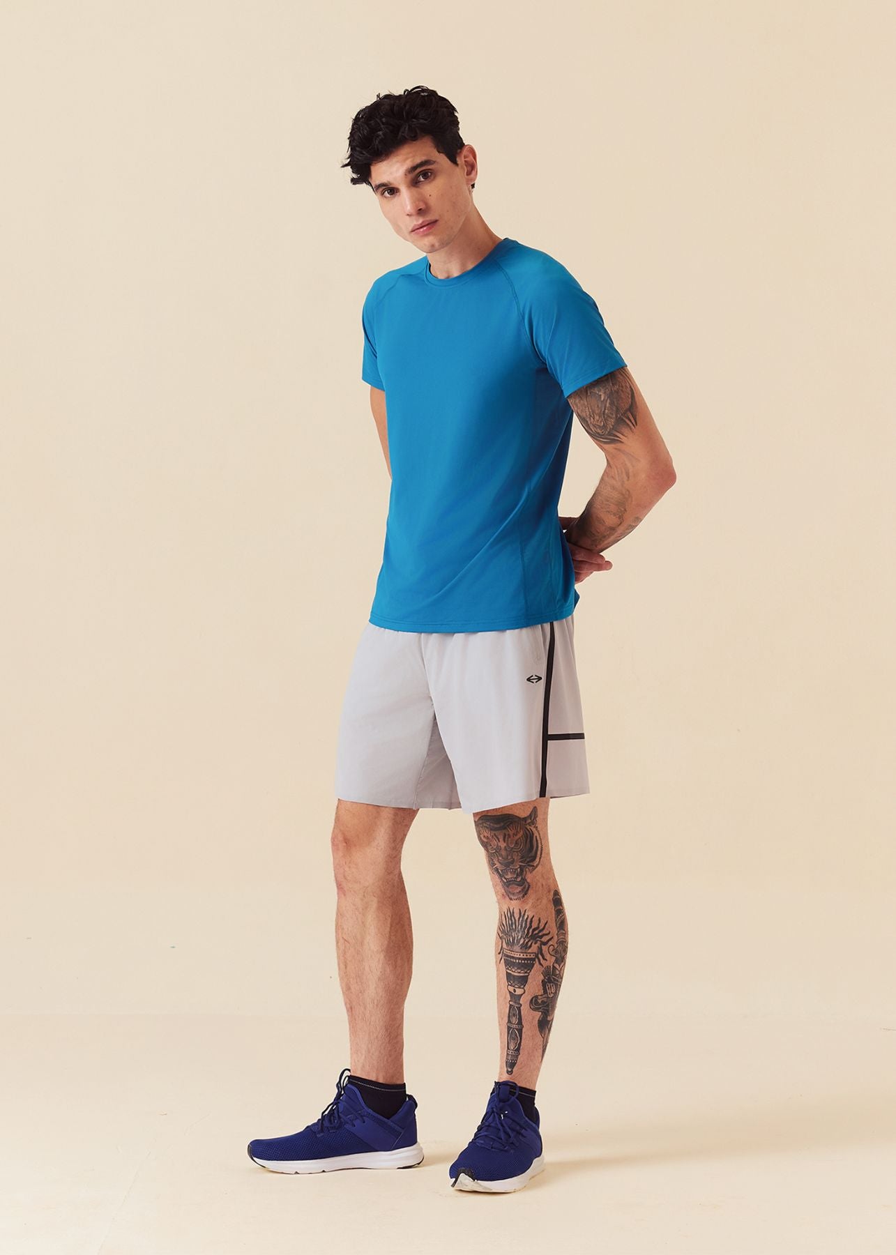 Men Multi-Pocket Gym Shorts - Ultimate Grey - 5