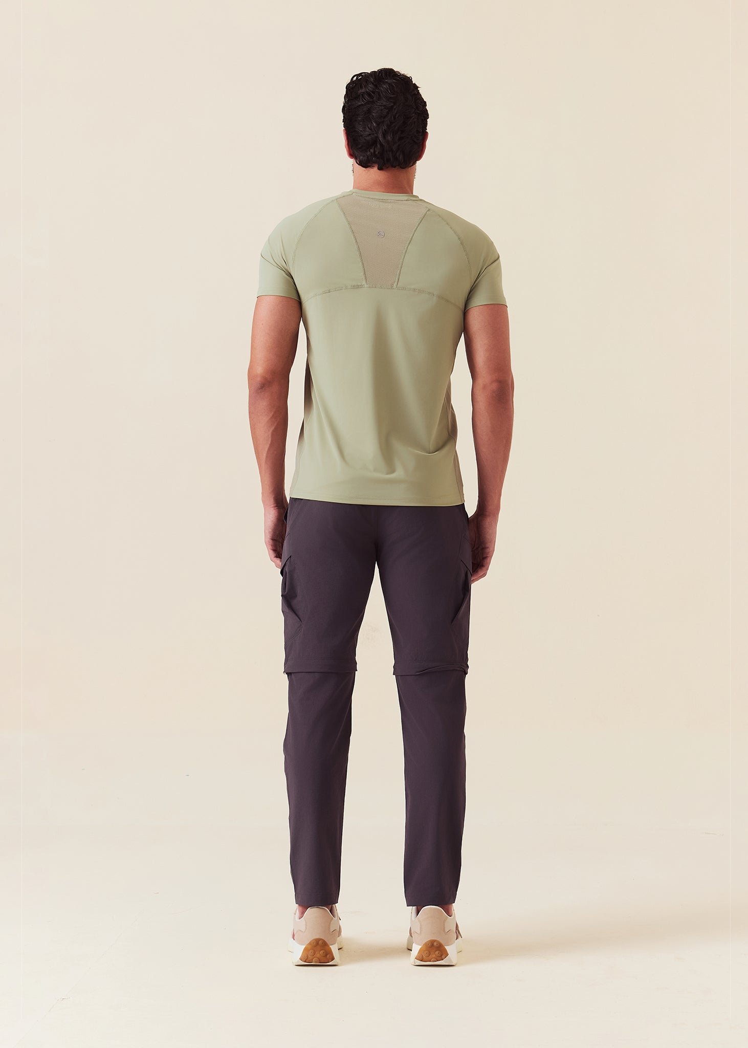 Men Mesh Gym T-Shirt - Fawn Green - 4