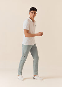 Men Zip Pocket Gym Pants - Sage Green - 4