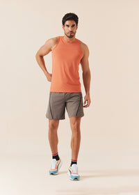 Men Breathable Active Shorts - Dusty Olive - 2