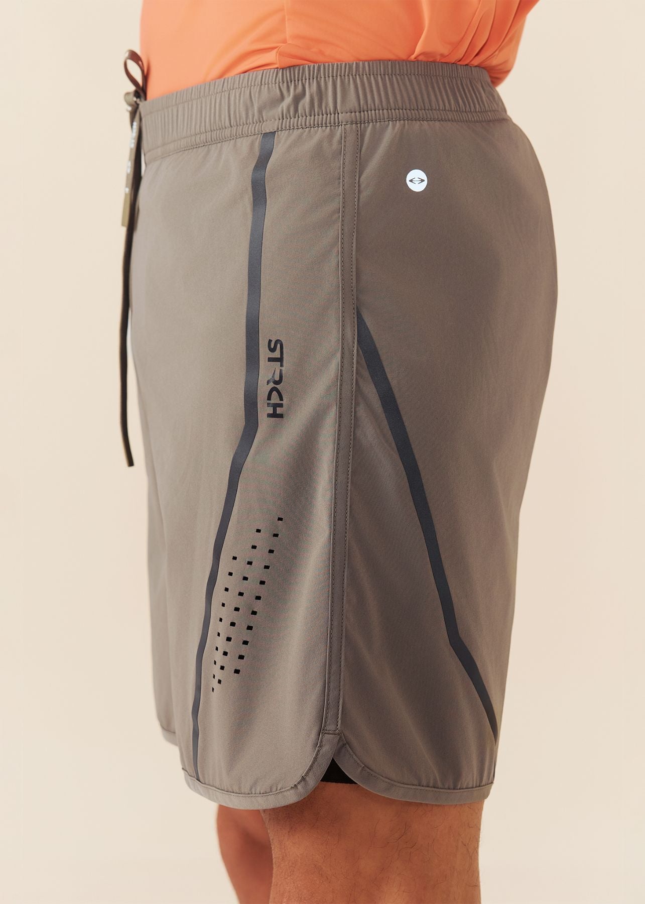 Men Breathable Active Shorts - Dusty Olive - 8