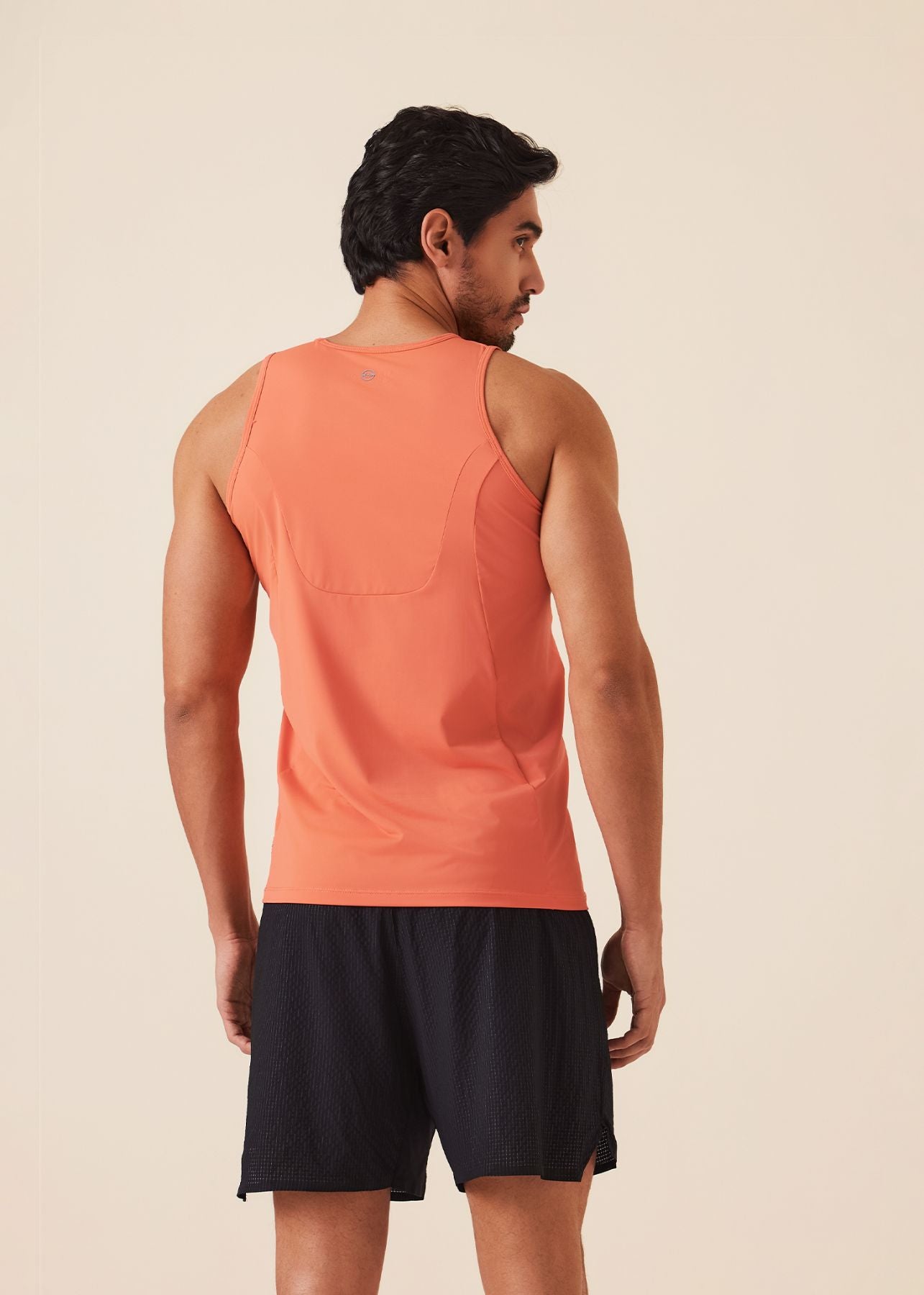 Mens Gym Tank Top - Coral - S
