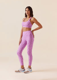 Women Comfort Fit Leggings - Orchid Pink - 2