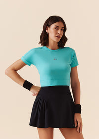 Women Quick Dry Workout Top - Turquoise - 5