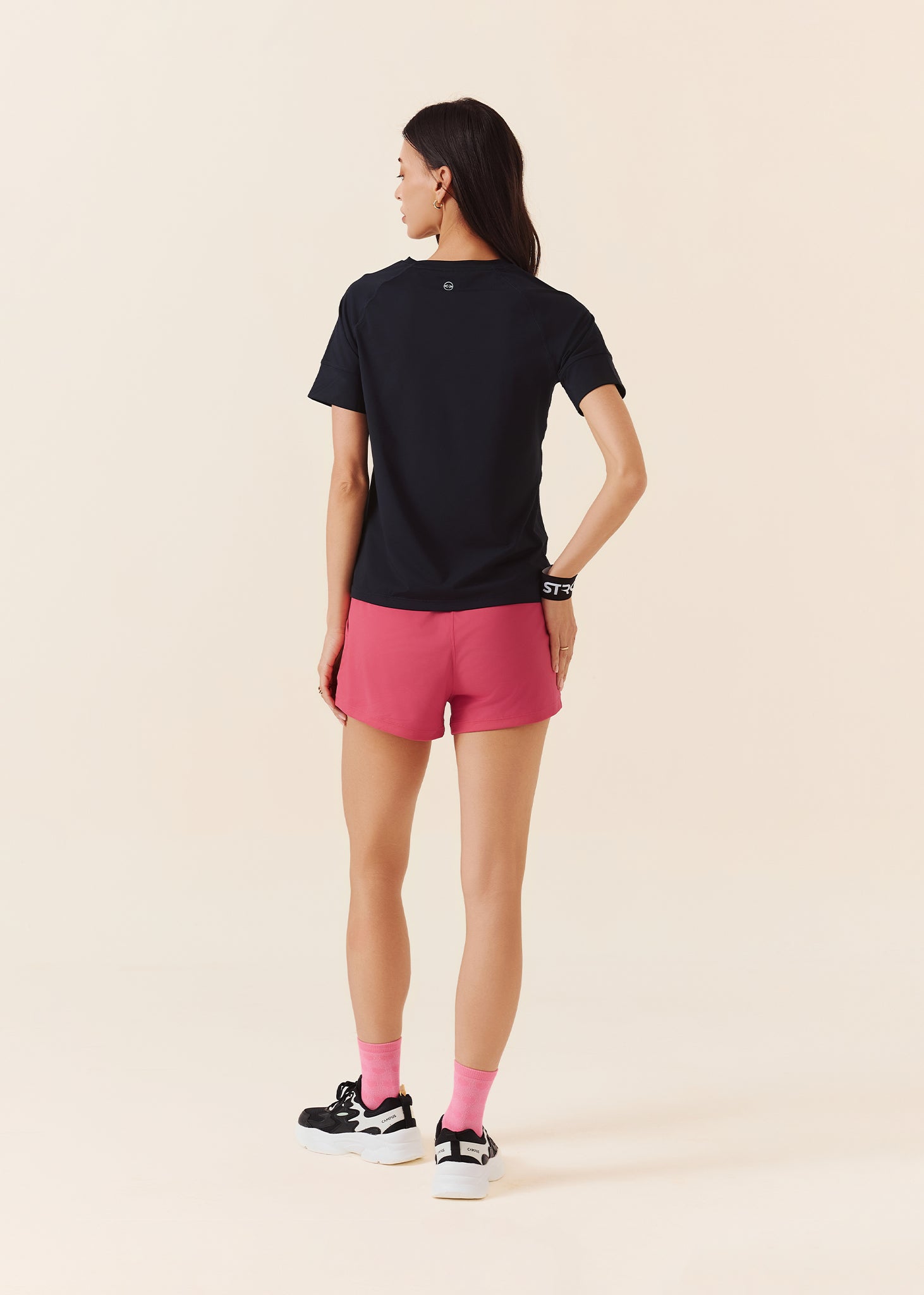 StrchFlex Workout Shorts - Raspberry