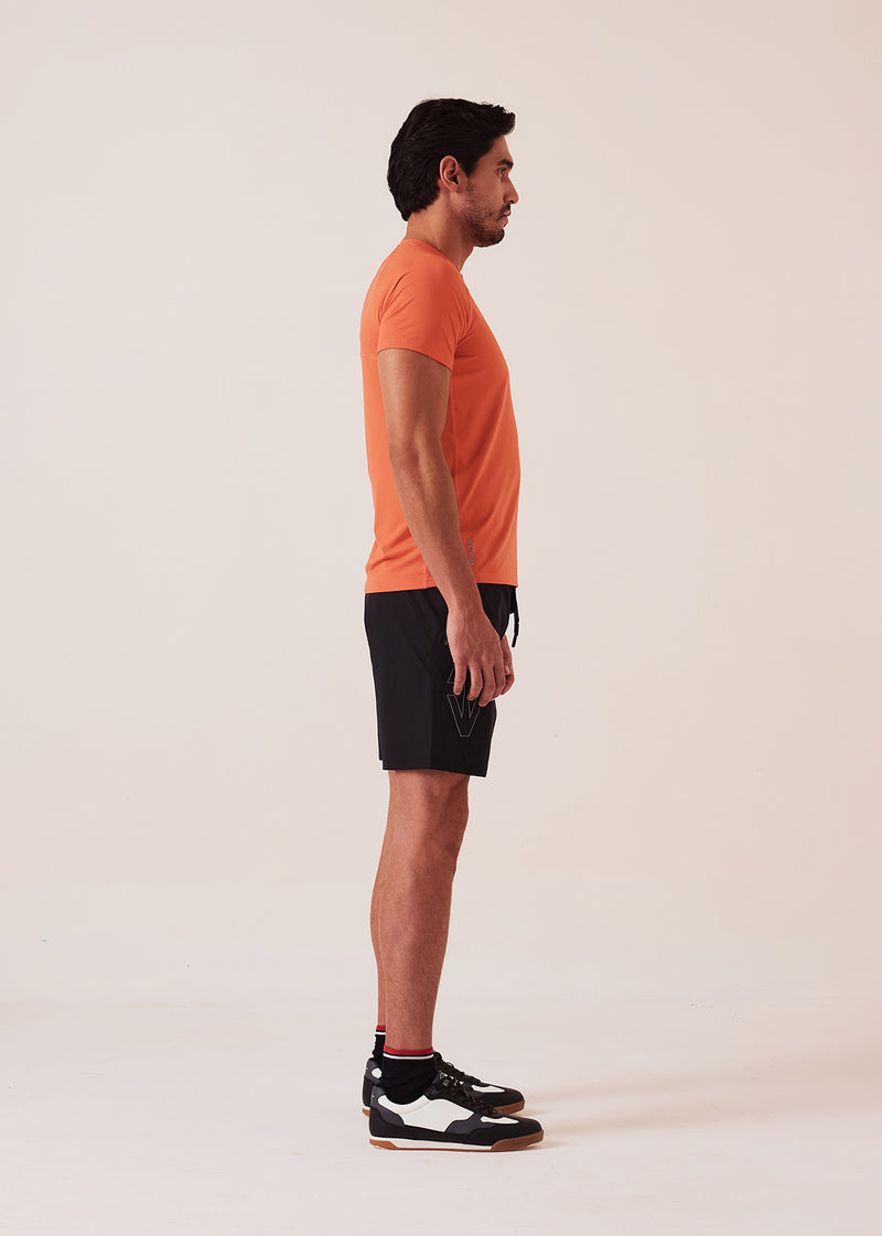 Men Mesh Gym T-Shirt - Coral