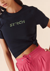 Women Fitness Top - Jet Black - 8