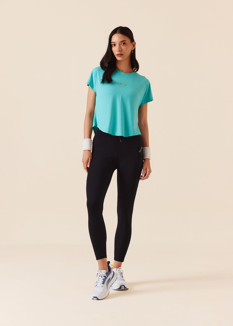 Womens Fitness Training Pants - Jet Black